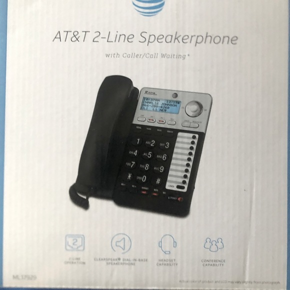 AT&T 2-Line Speakerphone - Picture 1 of 1